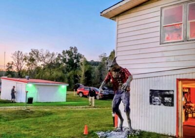 Photo of Halloween decorations during a special move night